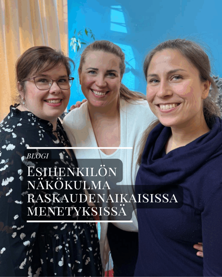 Anu Nyman sekä Lumanelan Heidi Paananen ja Marjo Reponen pohtivat yhdessä raskaudenaikaisen menetyksen vaikutuksista työelämään esihenkilön näkökulmasta.